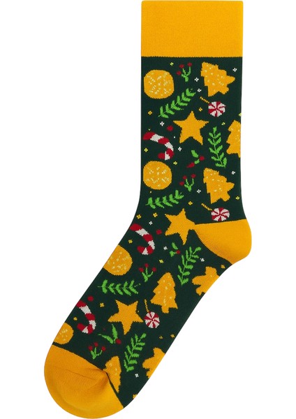 Renkli 4’lü Çorap Seti Yılbaşı Geyiği ve Noel Desenli indirimleri