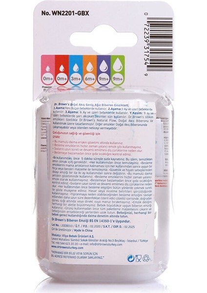 Db 2201 Dr Browns Geniş Ağız Options+ Biberon Emziği 3AY+ (2 Adet) modelleri