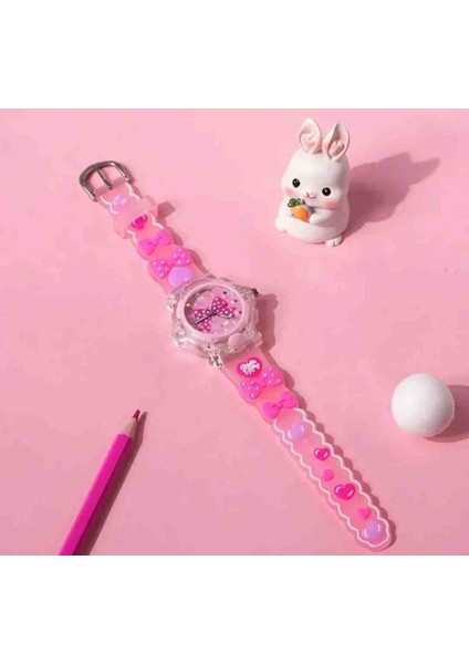 Yeni Moda Fiyonk Desenli Işıklı Kuvars Kol Saati fiyatları