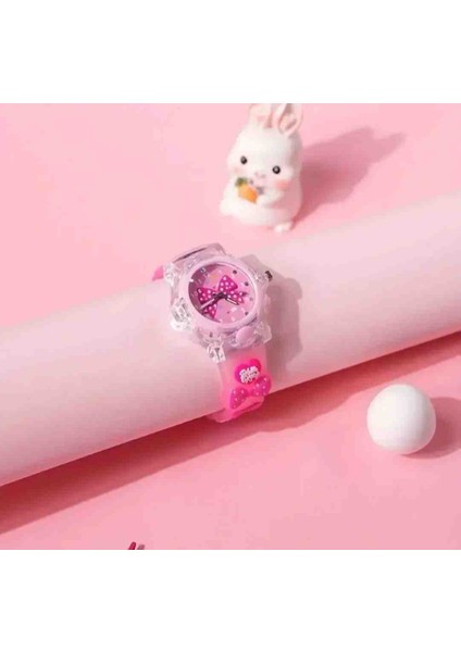 Yeni Moda Fiyonk Desenli Işıklı Kuvars Kol Saati modelleri