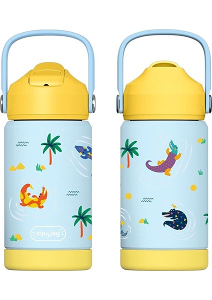 - Flipsip Çocuk Su Termosu | 360 ml - Snappy Croc (3 Adet) modelleri