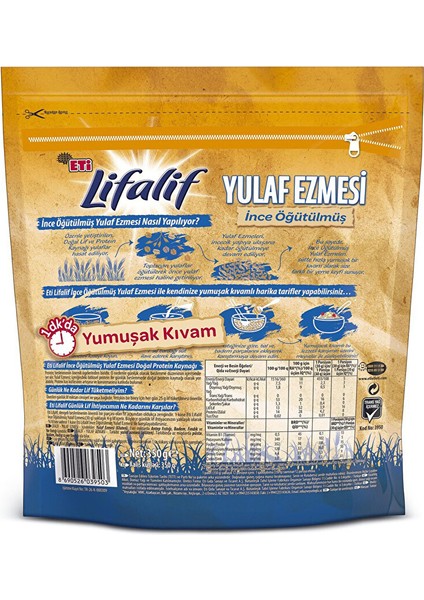 Lifalif Ince Öğütülmüş Yulaf Ezmesi 350 gr (5 Adet) modelleri