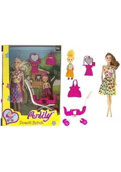 Anlily Bebek Arabalı Aksesuarlı Oyuncak Bebek fiyatları