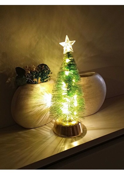 Parlayan Noel Ağacı, Kendinden Işıklı, Masa Süsü, Yeni Yıl Hediyesi fiyatları