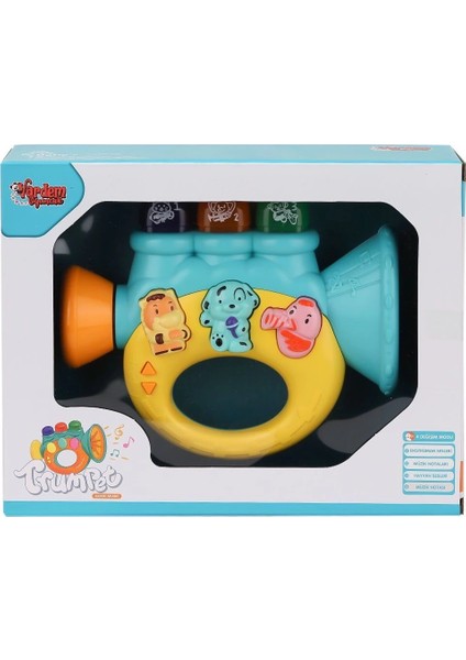JLG-855-37A Işıklı ve Müzikli Trompet Bebek Pianosu -Vardem Oyuncak