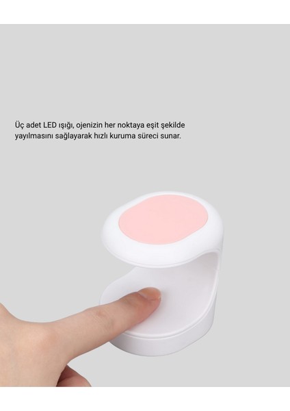 Mini Oje Kurutma Cihazı 16W LED Uv Hızlı Kurutma Taşınabilir Kompakt fırsatları