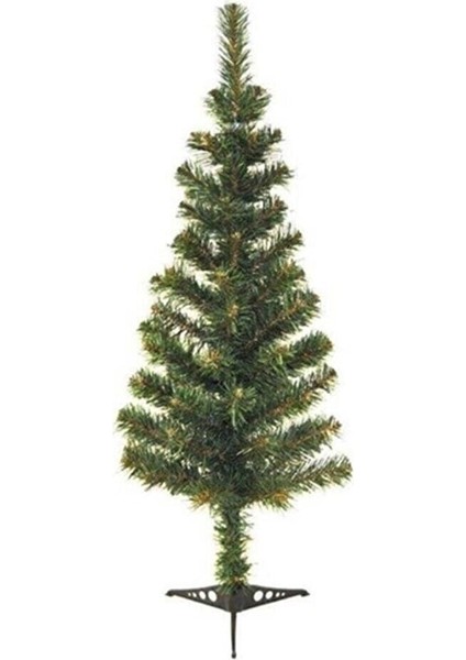 Yeşil Yılbaşı Çam Ağacı, 90 Cm, 91 Dal, Plastik Ayaklı, Şık ve Doğal Görünümlü