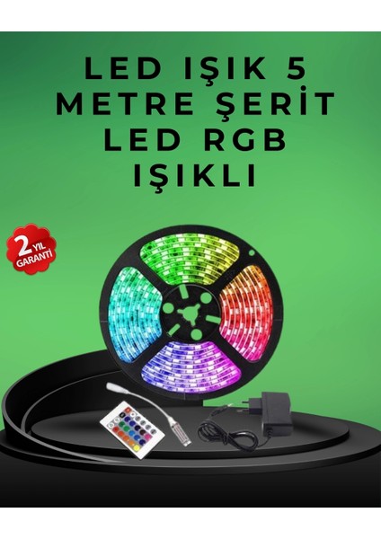 Pratik Kurulumlu 5 Metre Kumandalı Şerit LED