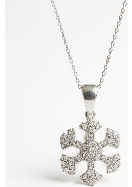 925 Ayar Gümüş Kar Tanesi Kolye Kadın fiyatları