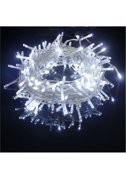 Beyaz LED Işık 10M 100 Ampüllü Yılbaşı Ağacı Süsleme Dekorasyonu fiyatları