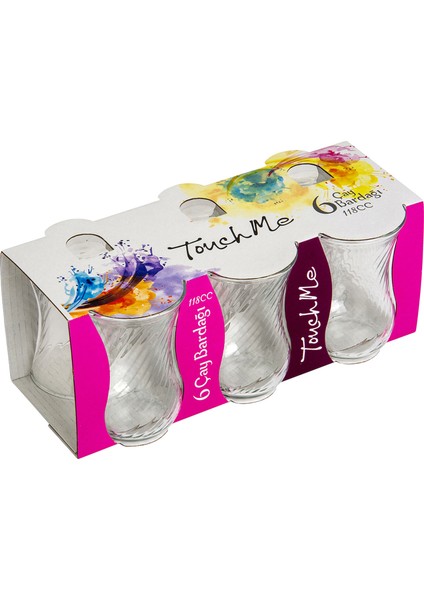 Optikli Çay Bardağı 118CC 6'lı 4 Adet