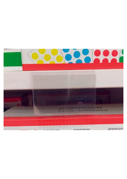 Pvc Yapışkanlı V Tipi Raf Etiketliği 4 cm x 5 cm 50'li Paket fiyatları