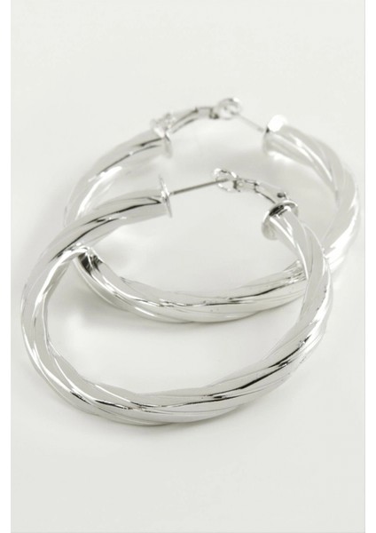 Burgulu Halka Küpe 5 cm