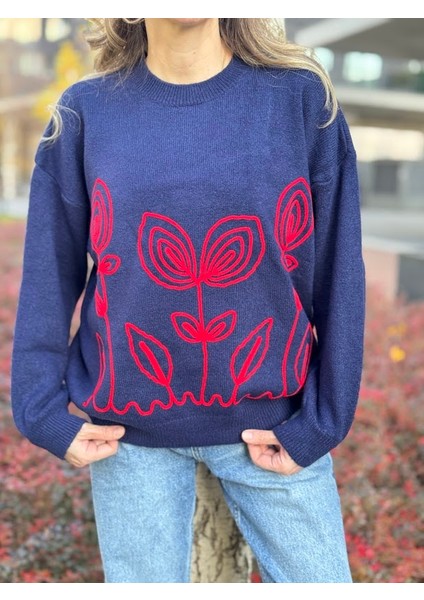 Süzene Lale Nakışlı Kazak modelleri