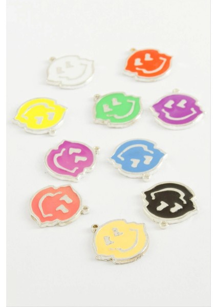 Emoji Tek Kulp Mineli Bileklik ve Kolye Ucu Aparatı 1 Adet