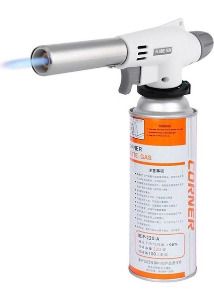 Butan Kartuş Uyumlu Pürmüz Alev Tabancası | Alev Ayarlı - Vakumlu Çakmaklı - 1300°C Yüksek Isı modelleri