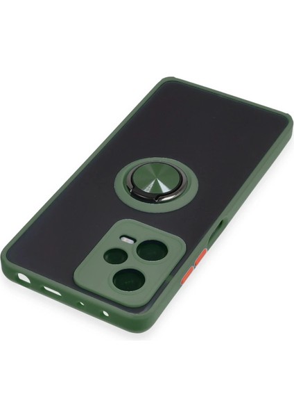 Xiaomi Redmi Note 12 Pro 5g Kılıf Montreal Yüzüklü Silikon Kapak - Yeşil fırsatları