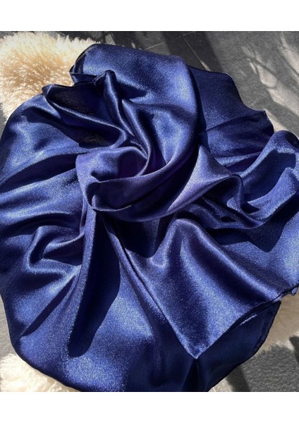 Kadın Lacivert Janjan Şal