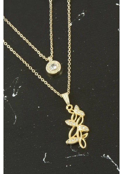 Kelebek Yeni Sezon Ikili Kolye