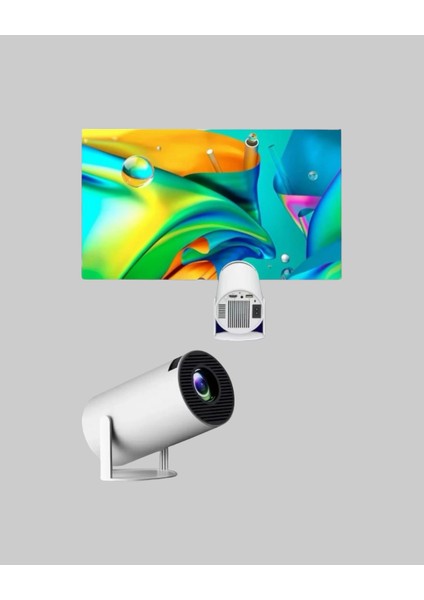 Full Hd 4K Destekli Akıllı Projeksiyon – 130 Inç Ekran Uzun Ömürlü Ampul ve Çoklu Giriş fiyatları