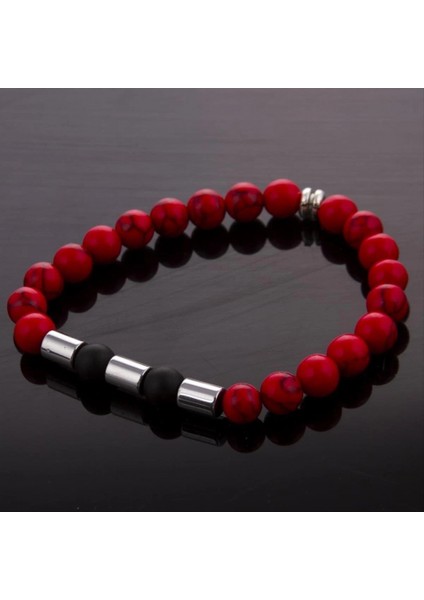 Mercan-Onix Doğaltaş Bileklik