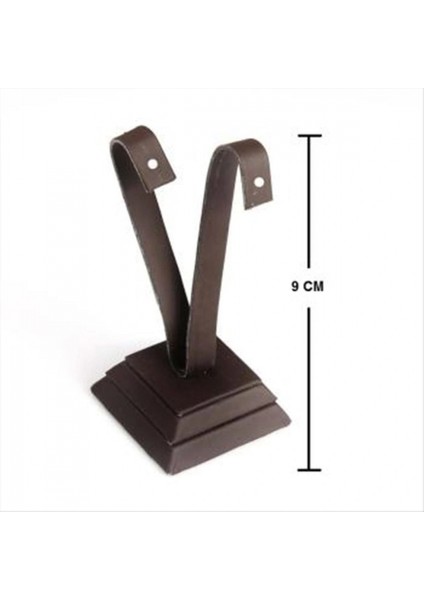 Deri Kumaş Palmiye Küpelik