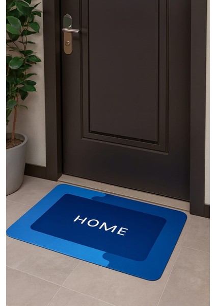 Kaymaz Tabanlı Süper Emici Paspas 50X70 cm Mavi modelleri