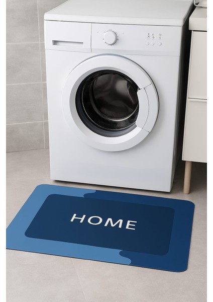 Kaymaz Tabanlı Süper Emici Paspas 50X70 cm Mavi indirimleri