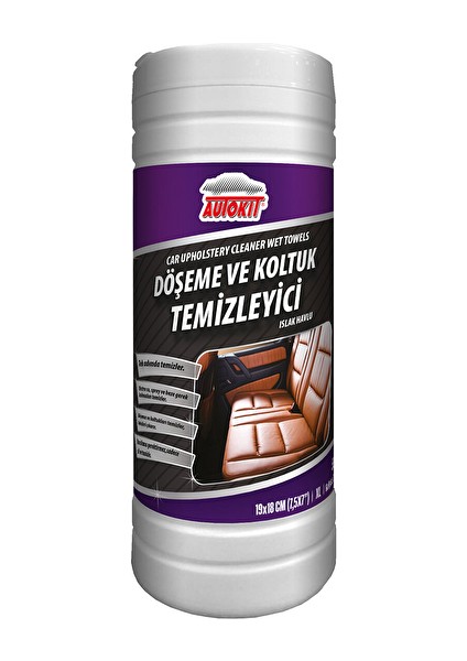 Döşeme ve Koltuk Temizleyici Islak Havlu Plastik Kutu 50'li (3 Adet)