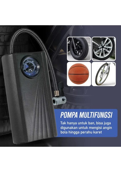 Kablolu Lastik Şişirme Cihazı Elektrikli Lastik Pompası 120W Kablolu Versiyon - SCK619-1 - Siyah modelleri