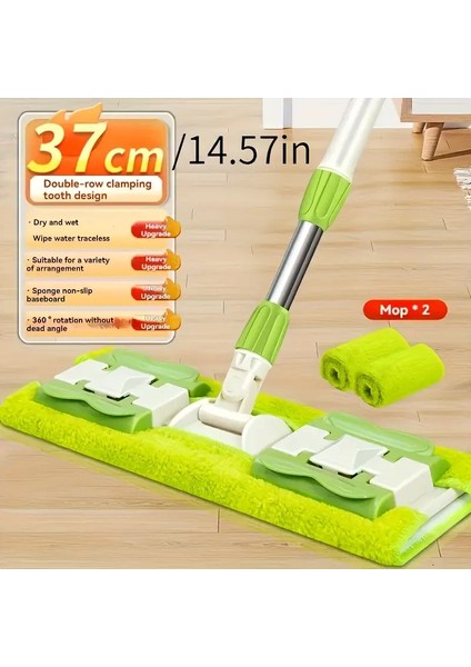 Egonex Istediğin Bezi Tak Kullan Mandallı Mop Teleskopik Saplı (Yer Cam Temizliği)