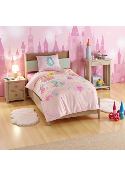 Junior Nevresim Seti Tek Kişilik Unicorn Dreams Pembe