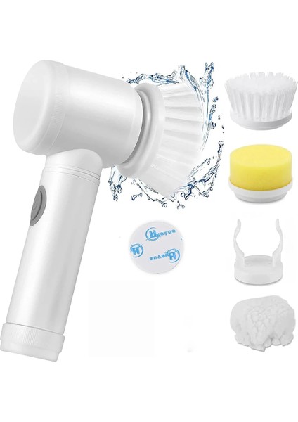 Egonex Çok Fonksiyonlu Banyo Mutfak Lavabo Şarjlı Temizlik Fırçası