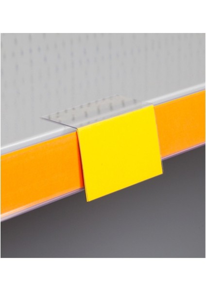 Pvc Yapışkanlı Açılı Raf Etiketliği 4 cm x 7 cm - 50'li Paket - PL-4070