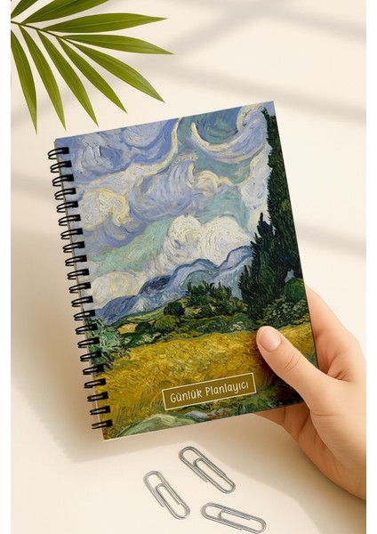 Günlük Planlayıcı A5 Defter, Notlar, Yapılacaklar, Esnek Karton Kapaklı, 100 Günlük, Buğday Tarlası fiyatları