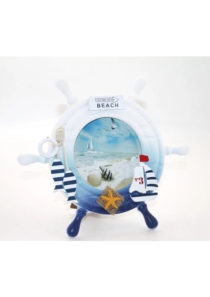 Ahşap Marin Dümenli Çerçeve Model 1