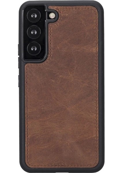 Samsung Galaxy S22 Uyumlu Deri Cüzdanlı Kılıf Mwwn G2 Kahve fiyatları