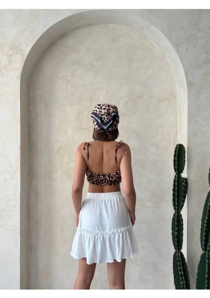 Çingene Keten Etek Beyaz S24808
