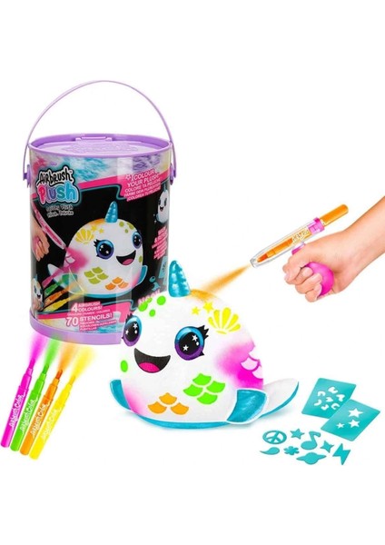 45523 Airbrush Peluş Neon Boyama Seti -Sunman