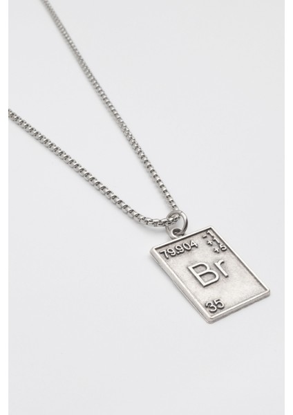 Breaking Bad Br Element Kolye - Örme İthal Zincirli Unisex Gümüş Kaplama - 60 cm fiyatları