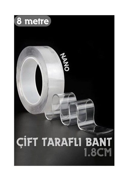 Bfs 8 Metre Çift Taraflı Yapıştırıcı Bant Çivisiz Montaj