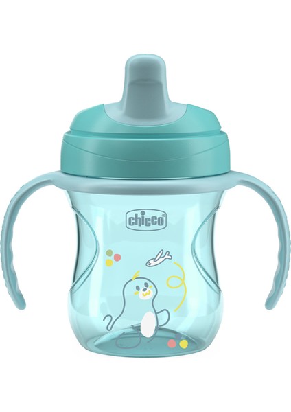 Yarı Yumuşak Uçlu Bardak +6 Ay Mavi 200 ml 4 Adet