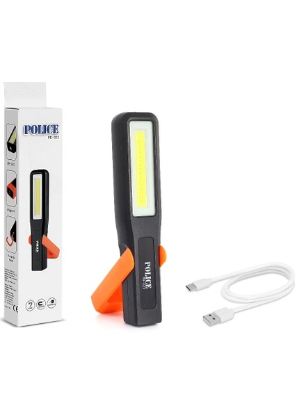 Police PE-323 Şarjlı Magnetli Tamirci Feneri ( Lisinya )