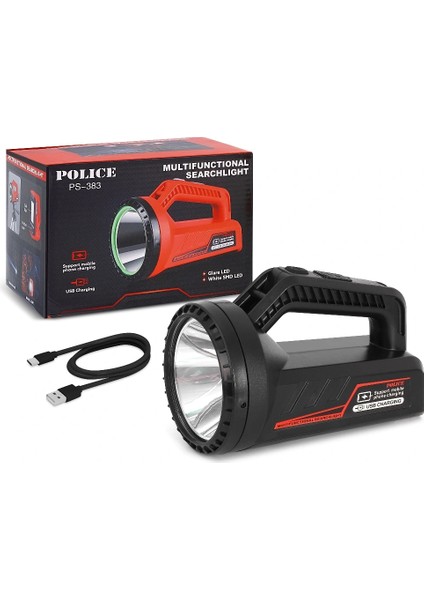 Police PS-383 Şarjlı Spot Fener ( Lisinya )