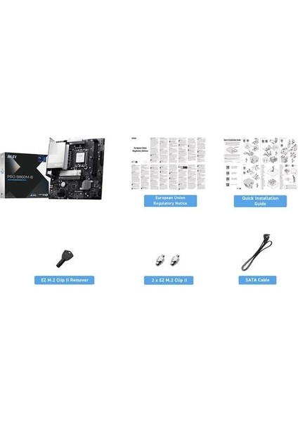 Msı Pro B860M-B Ddr5 Hdmı-Dp Typec Pcıe 5.0 1851P Matx