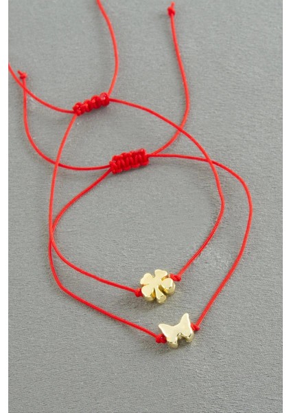 Yonca Kelebek Ip Bileklik 2 Adet fiyatları