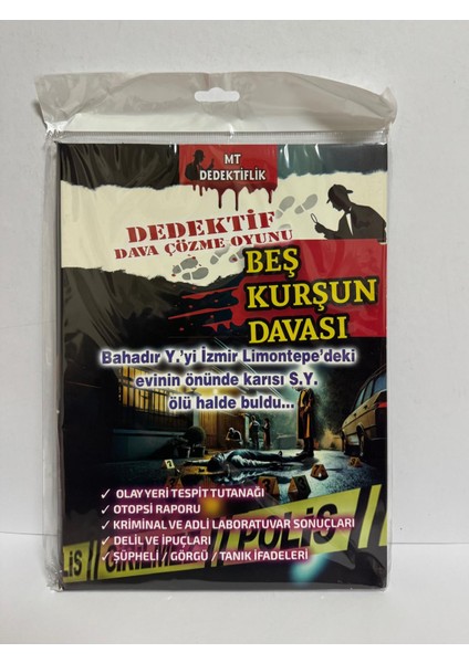 Dedektif Dava Çözme Oyunu Beş Kurşun Davası
