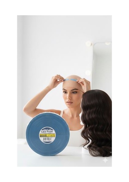 Protez Saç Bandı - 2-4 Haftalık Peruk Bandı Walker Tape Lace Front 2.5CMX33 Metre