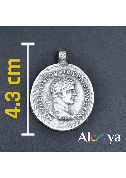 Roma Parası Sikke Gümüş Kaplama Kolye Ucu fiyatları