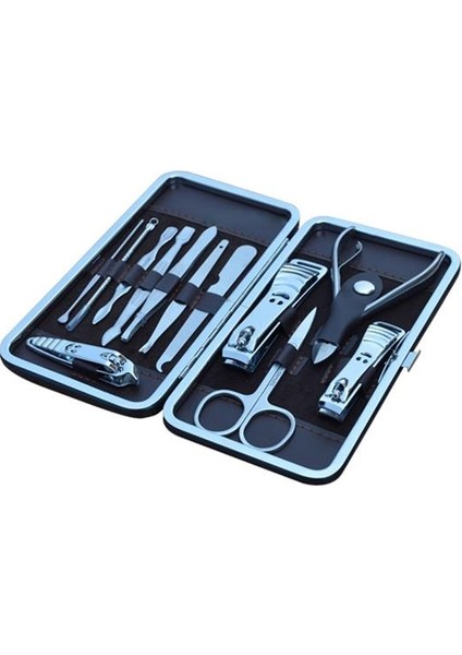 Çantalı Manikür Pensi Profesyonel ve Manikür Pedikür Seti 13 Parça Tırnak Eti Itici ve Cımb indirimleri